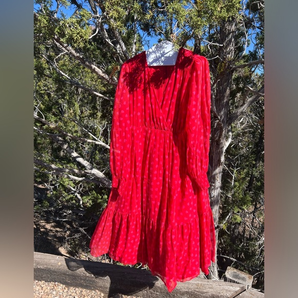 Heartbeat Midi Dress by Kate Spade 100% silk size 8 - Picture 5 of 5